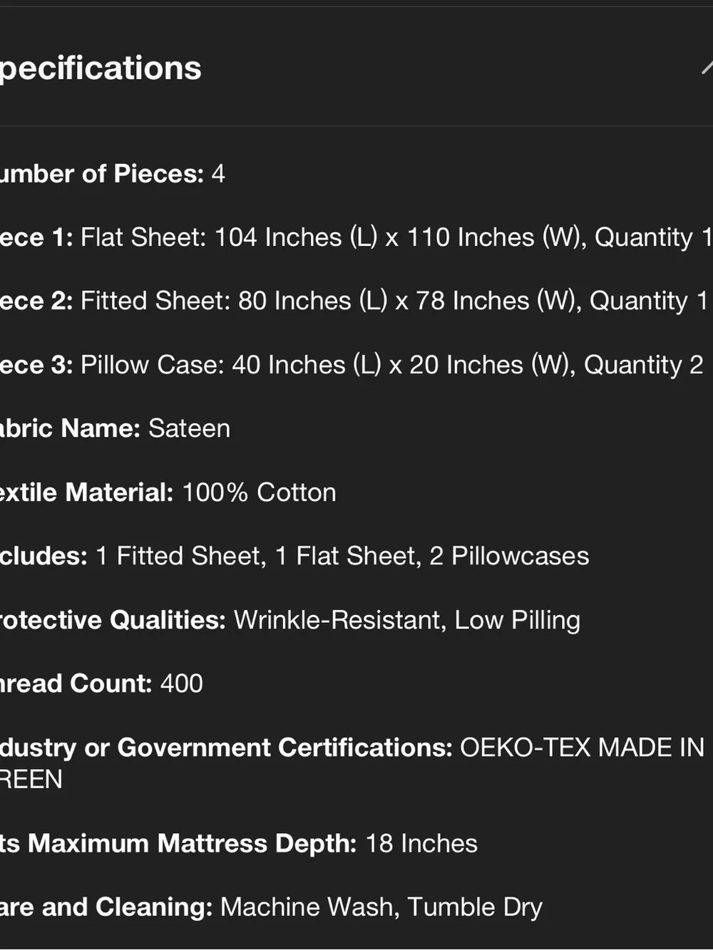 King 400 Thread Count Performance Sheet Set Ivory Eyelet Ruffle Threshold